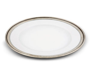 Classic Pewter Rim Dinner Plate