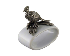 Pheasant Stoneware Napkin Ring