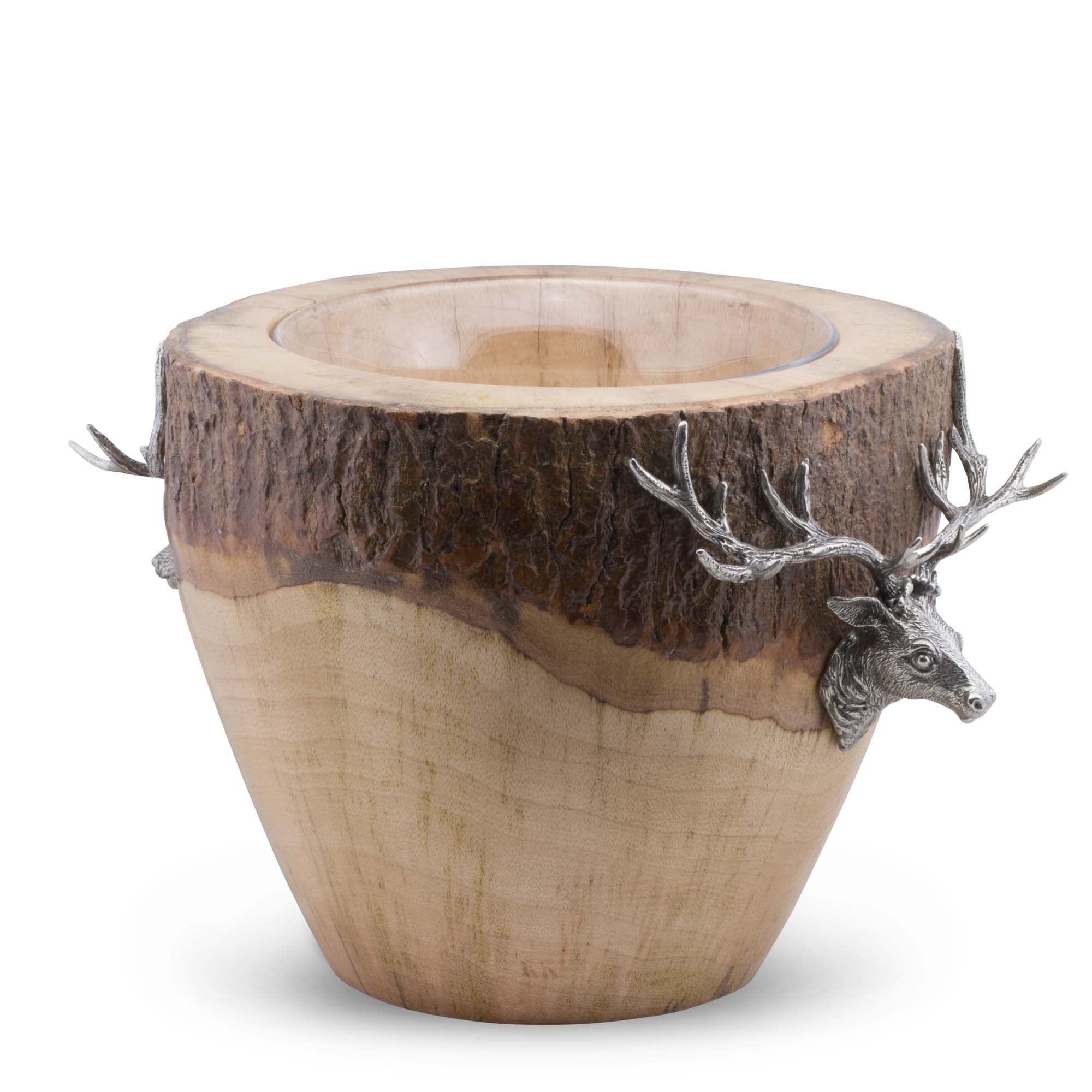 Vagabond House Natural Log Elk Ice Bucket Product Image