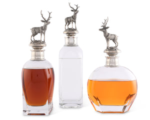 Standing Elk Liquor Decanter - Short