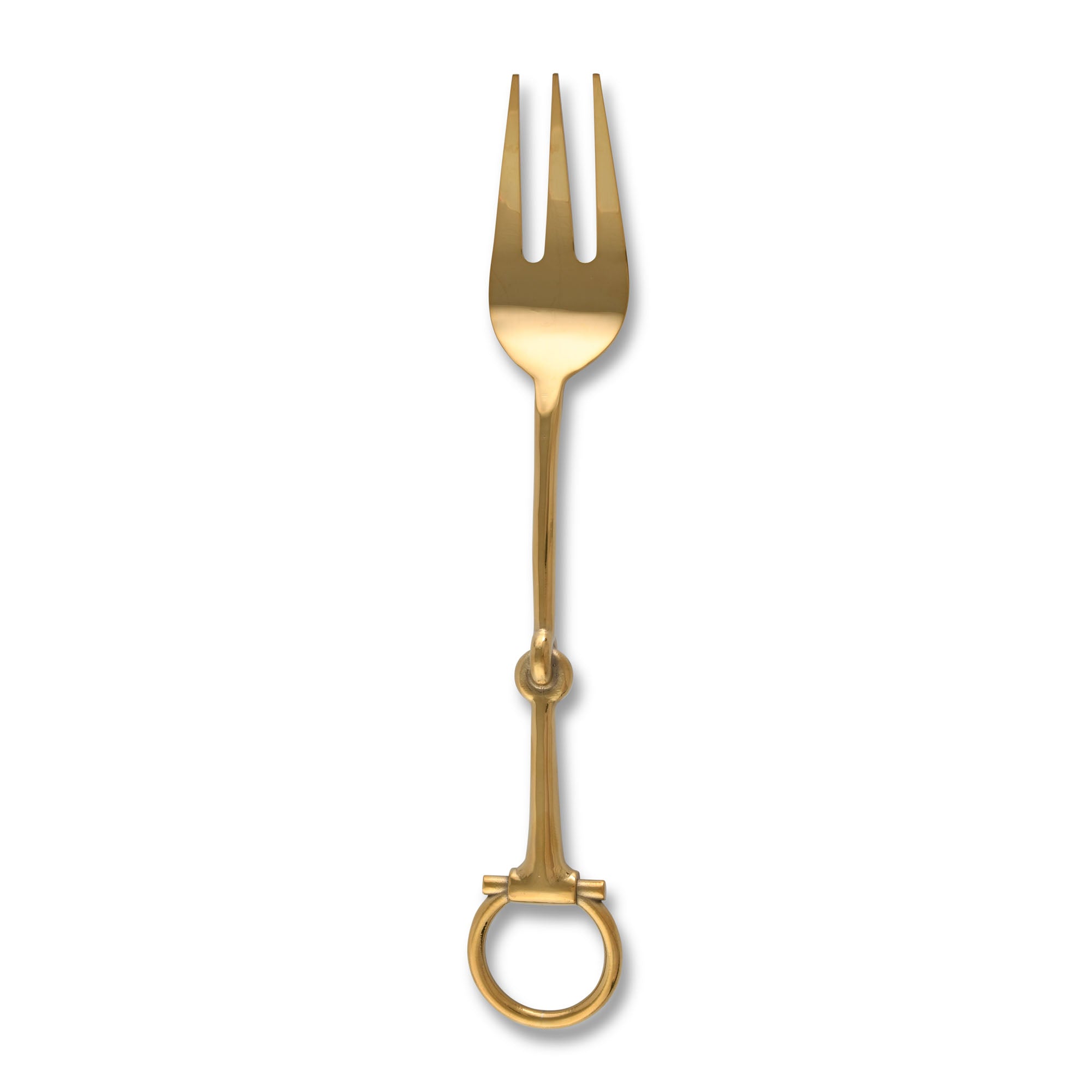 Vagabond House Bit Serving Fork - Stainless Steel Shiny Gold Product Image