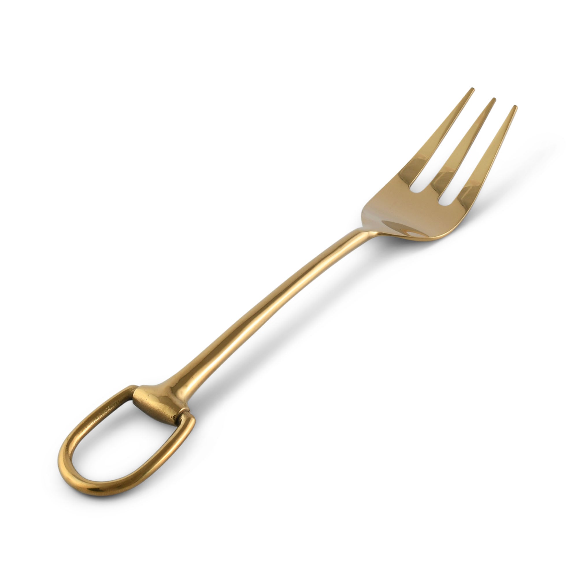 Vagabond House Stirrup Serving Fork - Stainless Steel Shiny Gold Product Image
