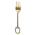 Vagabond House Stirrup Serving Fork - Stainless Steel Shiny Gold Product Image