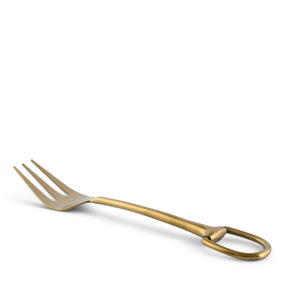 Stirrup Serving Fork - Stainless Steel Shiny Gold