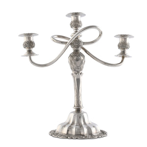 Flore Spring Pewter Candlestick