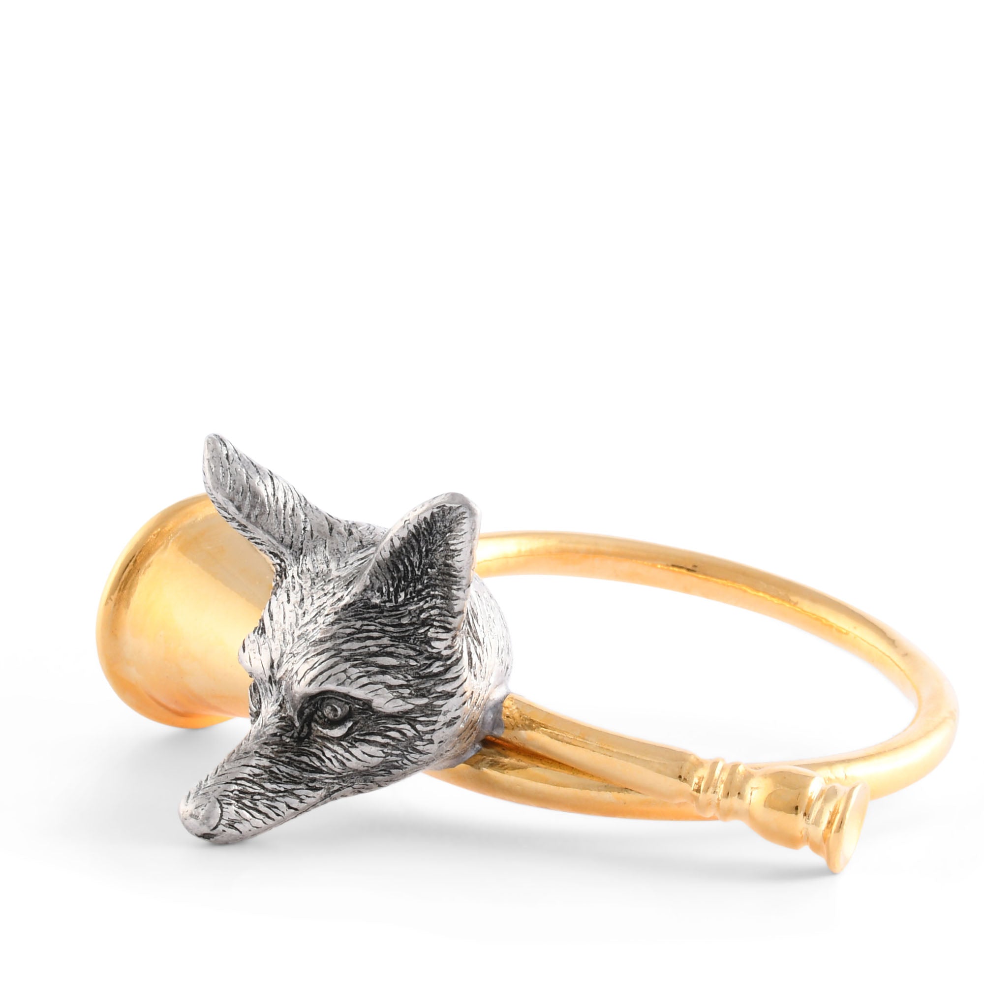 Vagabond House Golden Hunt Horn Napkin Ring Product Image