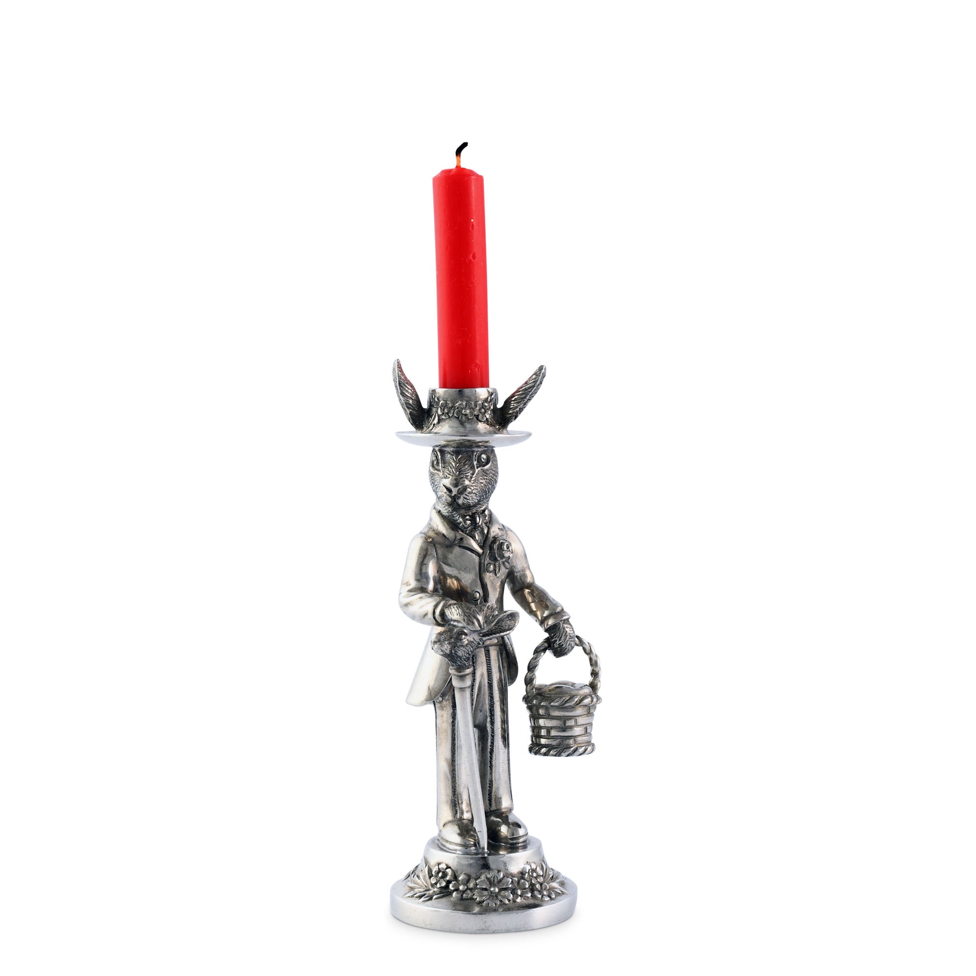 Vagabond House Gentleman Hare Short Candlestick Product Image
