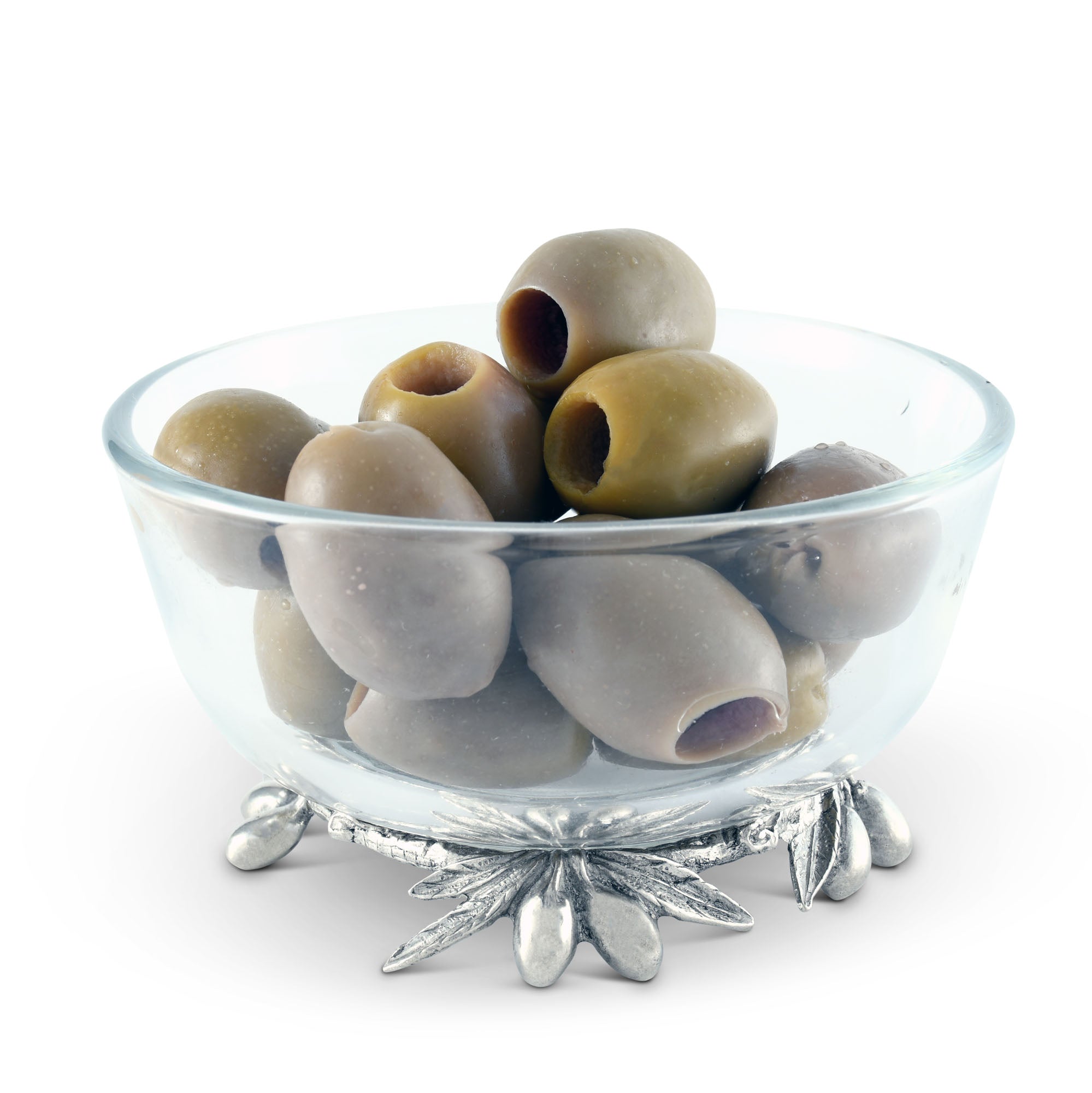 Vagabond House Olive Grove Glass & Pewter Bowl Product Image