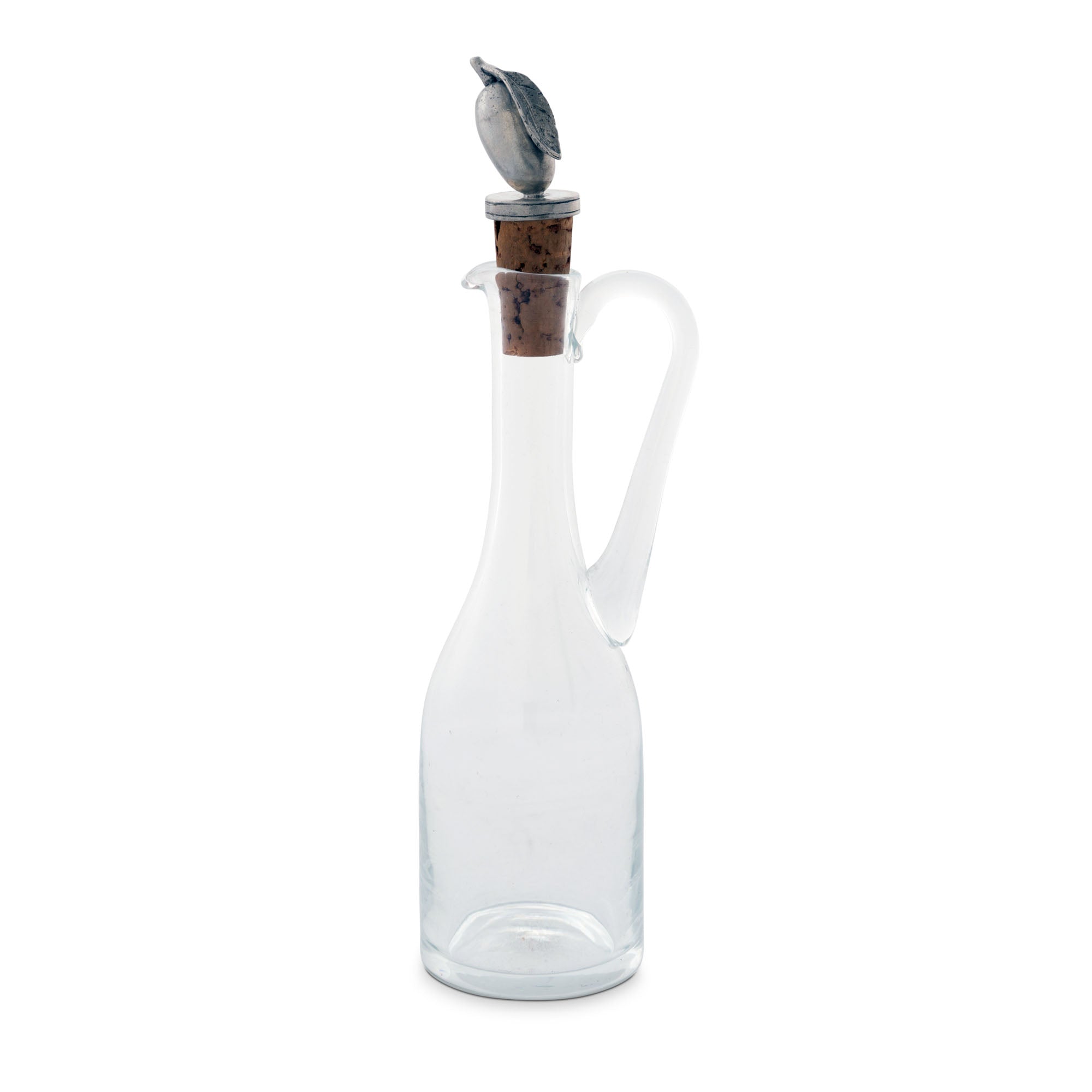 Vagabond House Cruet Bottle with Pewter Olive Head Cork Stopper Product Image