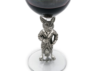 Hunting Dressed Fox Wine Glass