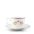 Vagabond House Gold Bit Bone China Cup and Saucer Gold Rim Product Image