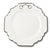 Vagabond House Pewter Bit Bone China Scallop Dinner Plate Platinum Rim Product Image