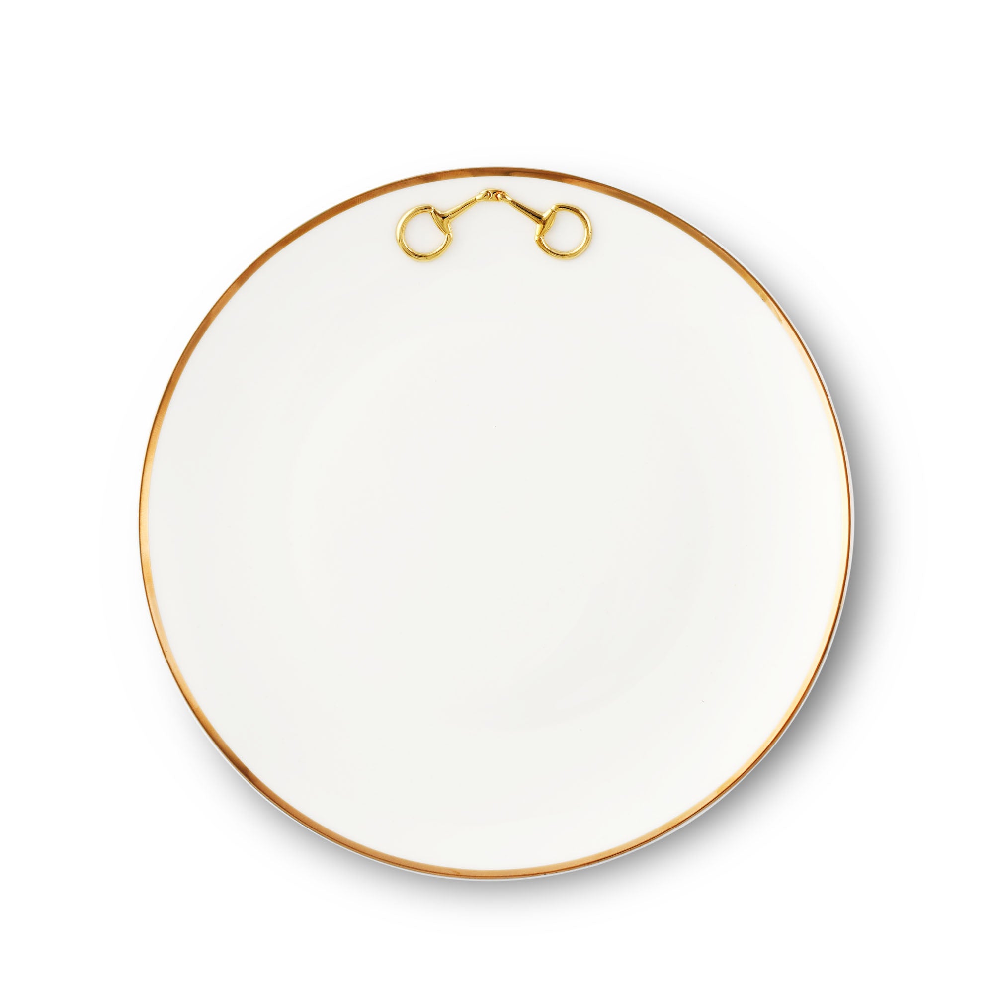 Vagabond House Gold Bit Bone China Round Salad / Dessert Plate Gold Rim Product Image