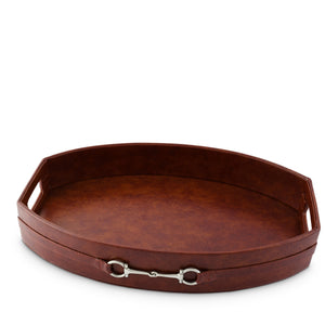 Vagabond House Equestrian Horse Bit Leather Tray Product Image