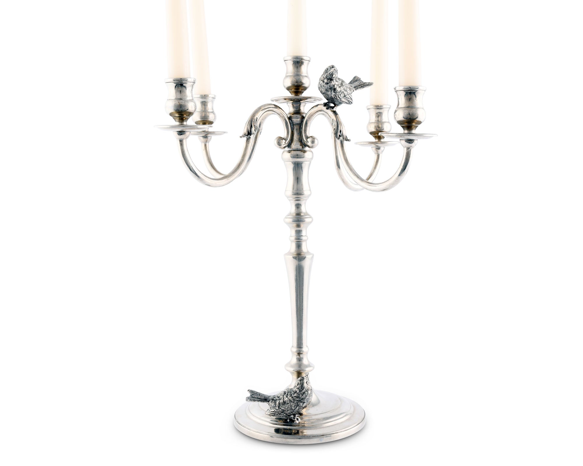 Vagabond House Five Taper Pewter Song Bird Candelabrum Product Image