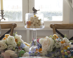 Song Bird Glass Covered Cake / Dessert Stand