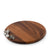 Vagabond House Metal Pewter Acorn Décor on Cheese Charcuterie Wood / Bar Board 10 inch Diameter .75 inch Thick