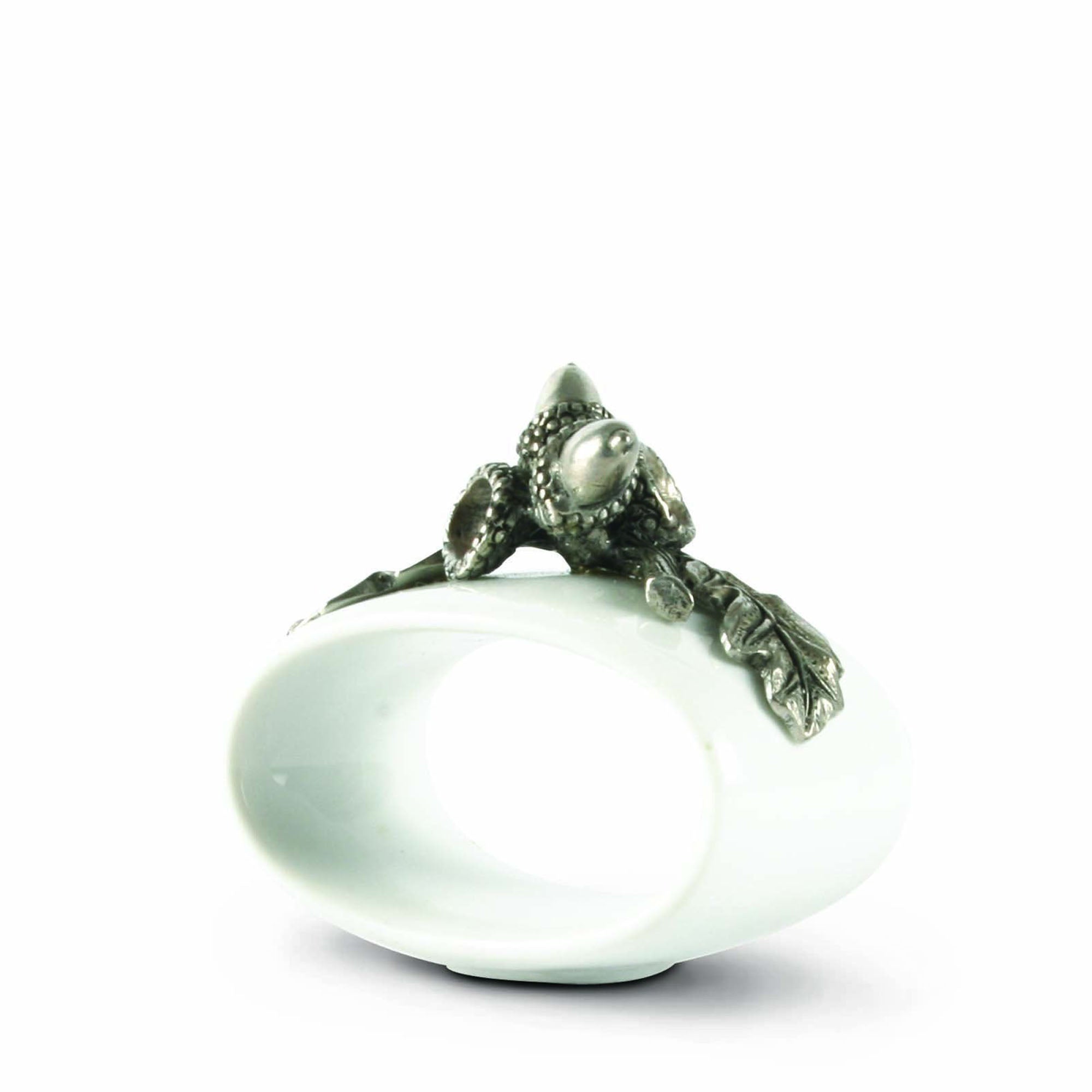 Vagabond House Acorn Stoneware Napkin Ring Product Image