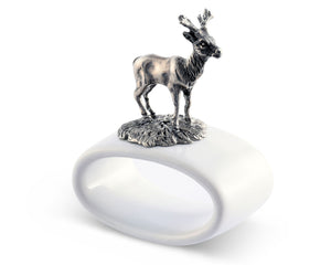 Deer Stoneware Napkin Ring