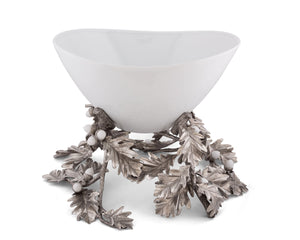 Oak Leaf Acorn Centerpiece Porcelain Bowl