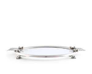 Acorn & Oak Leaf Oval Glass Tray