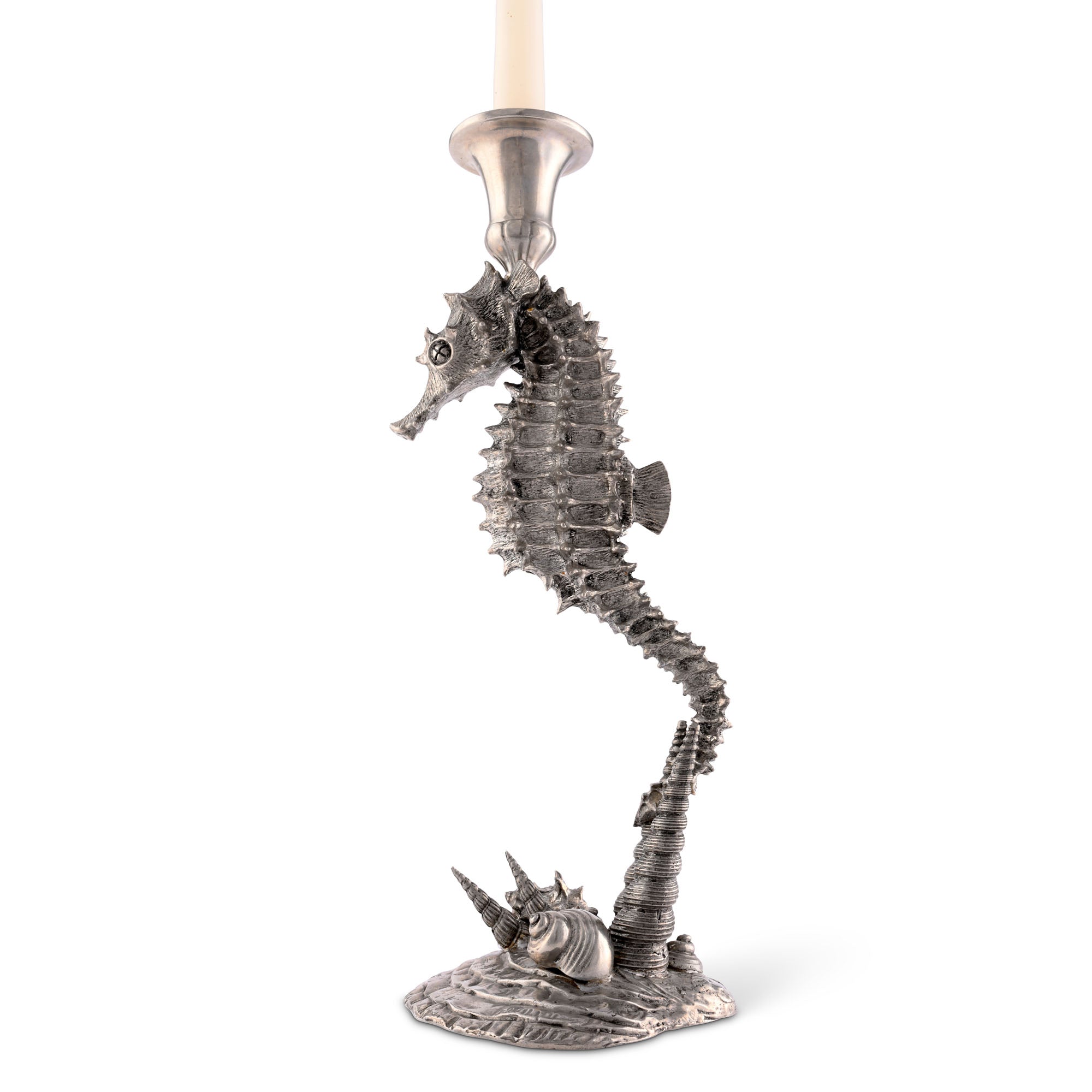 Vagabond House Pewter Seahorse Candlestick Product Image