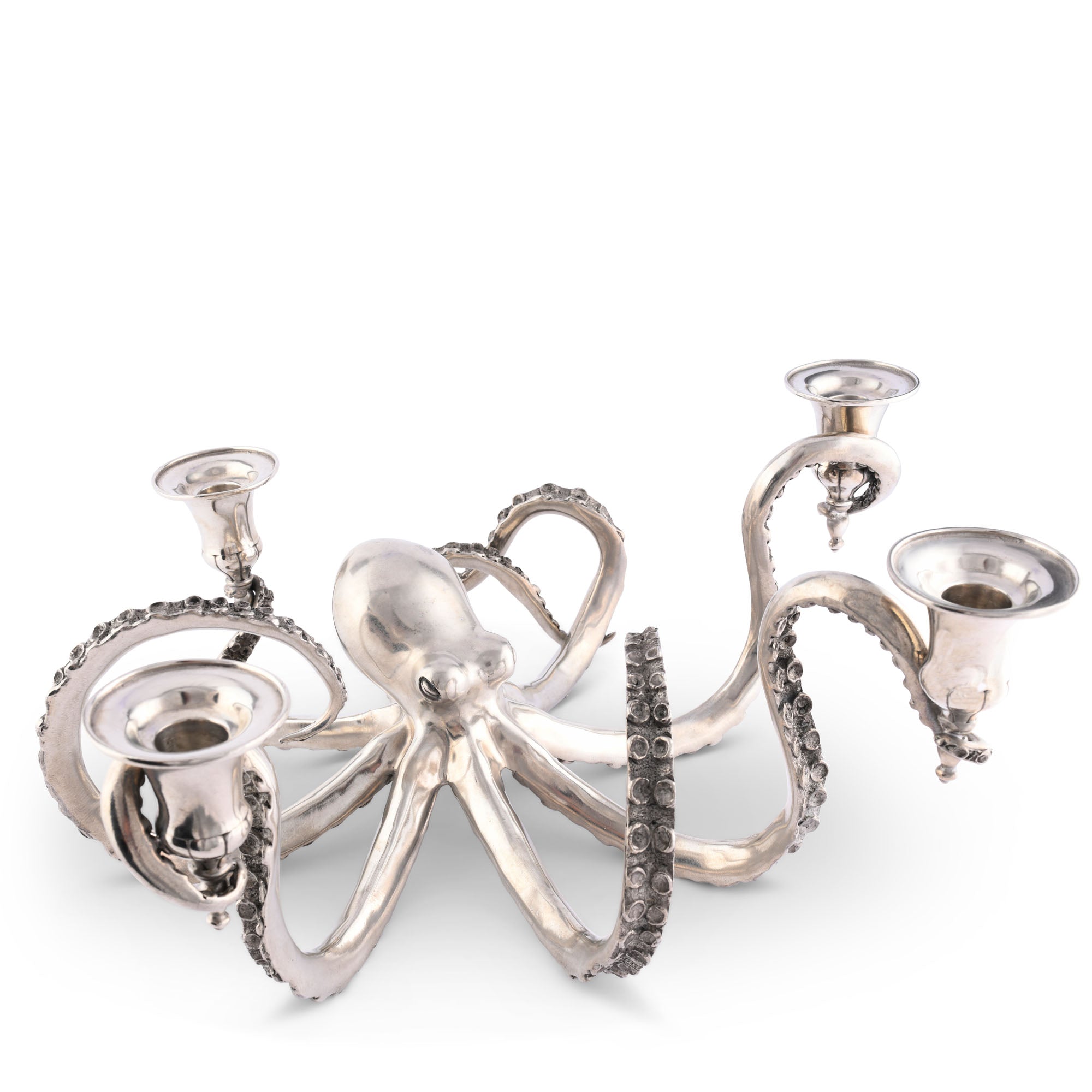 Vagabond House Four Taper Pewter Octopus Candelabrum Product Image