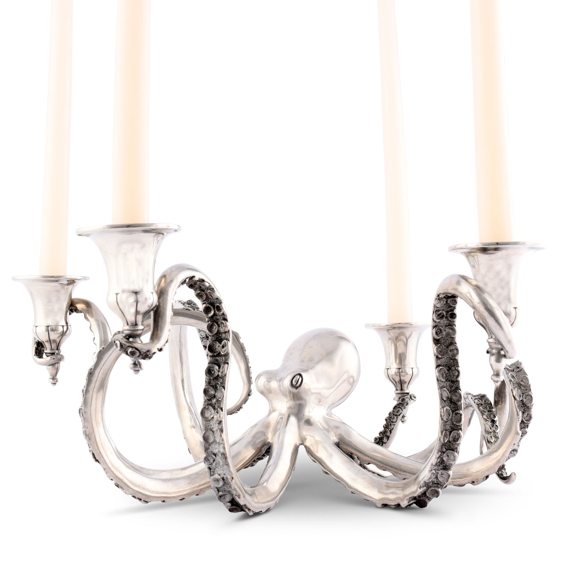 Vagabond House Four Taper Pewter Octopus Candelabrum Product Image