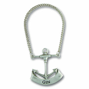 Pewter Anchor Decanter Tags