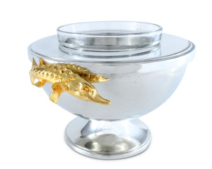 Gold Sturgeon Caviar Server