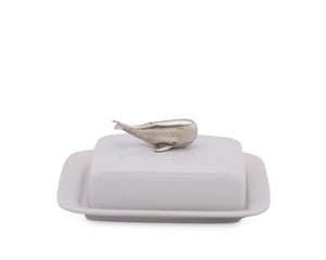 Whale Stoneware Butter dish