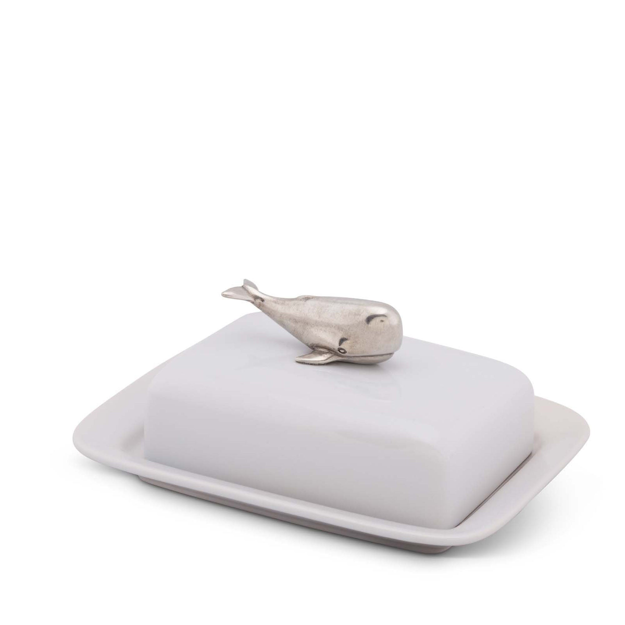 Vagabond House Whale Stoneware Butter dish Product Image