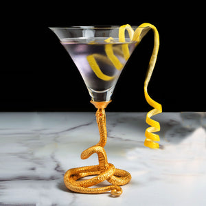 Snake Cocktail / Martini Glass
