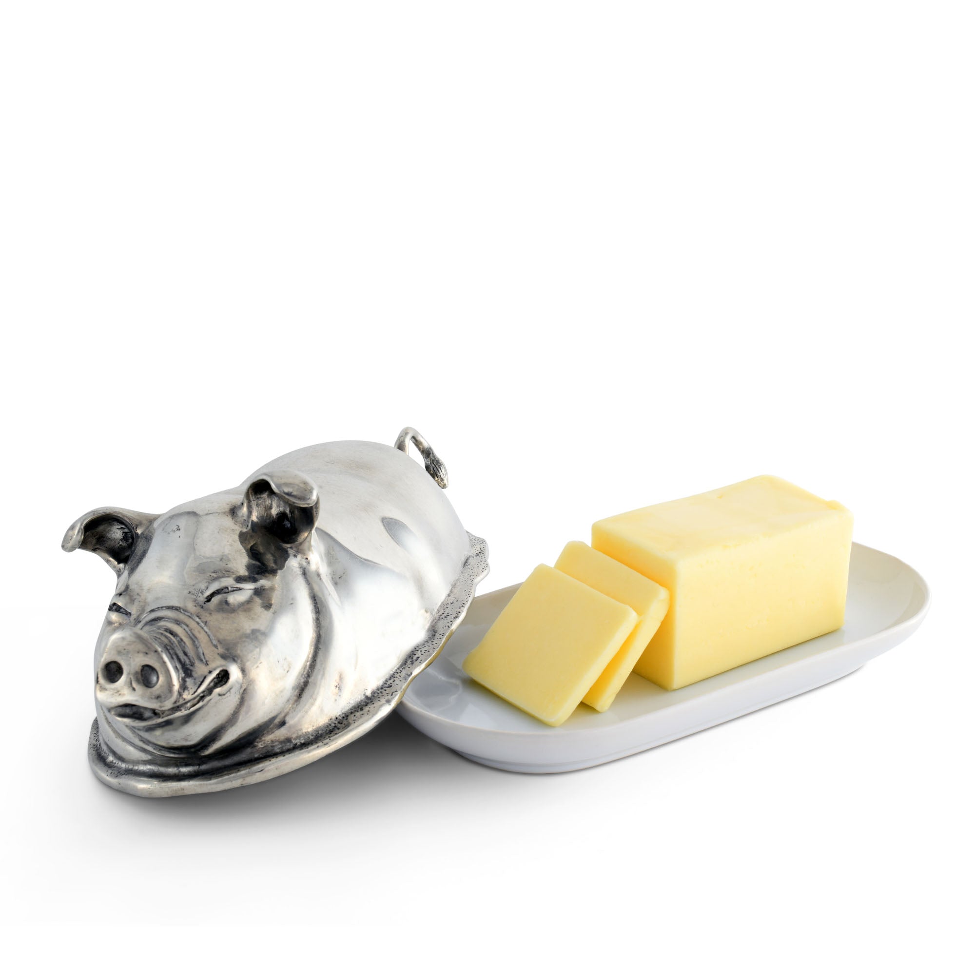 Vagabond House Happy Pig Butter Dish Product Image