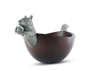 Squirrel Head and Tail Nut Bowl - Lg