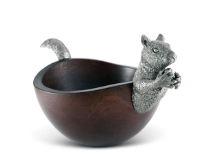 Squirrel Head and Tail Nut Bowl - Sm
