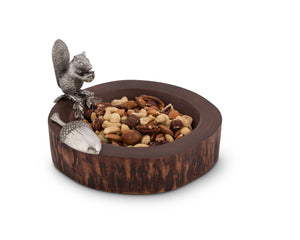 Standing Squirrel Nut Bowl & Scoop