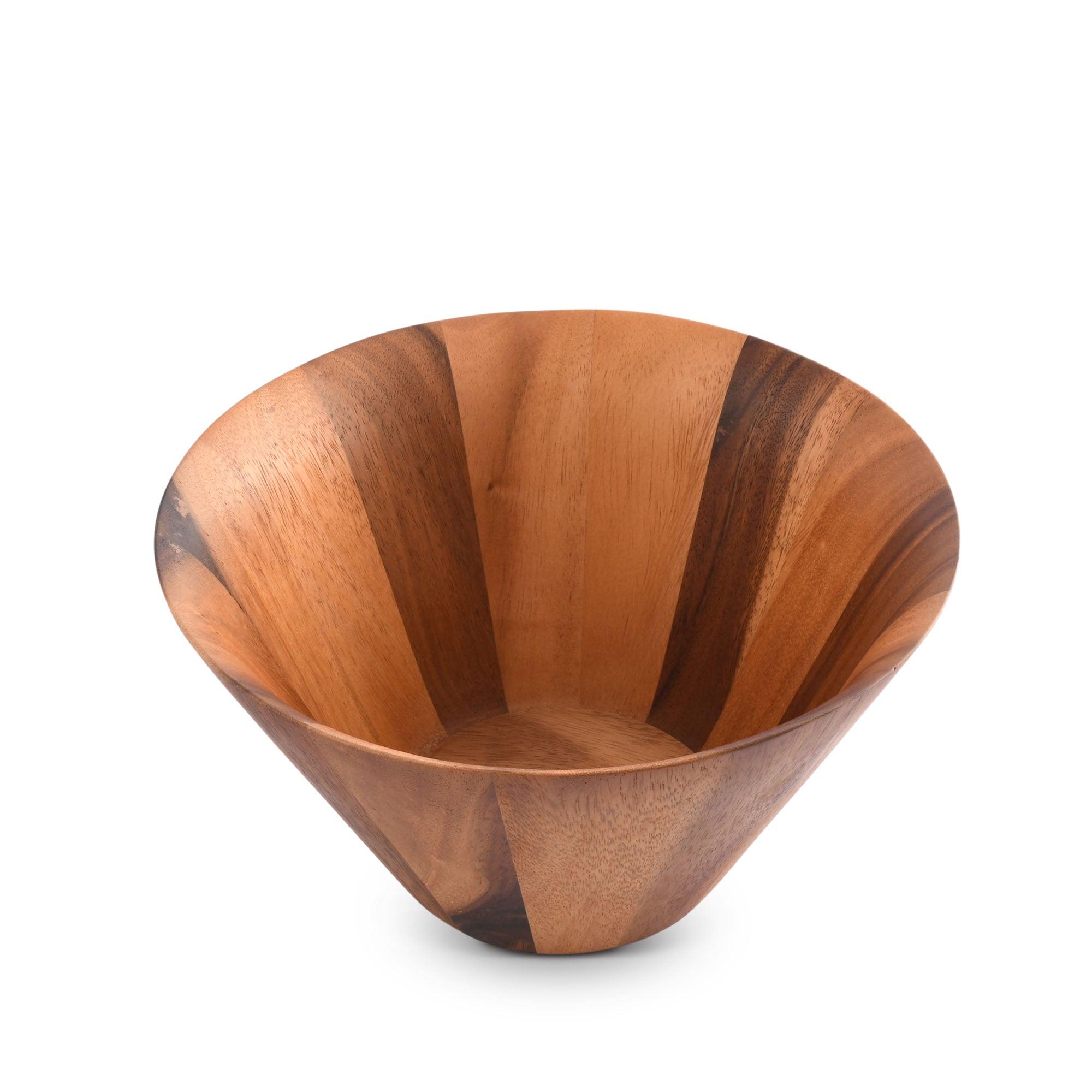 Arthur Court Straight Side Wooden Acacia Salad Bowl Large Product Image