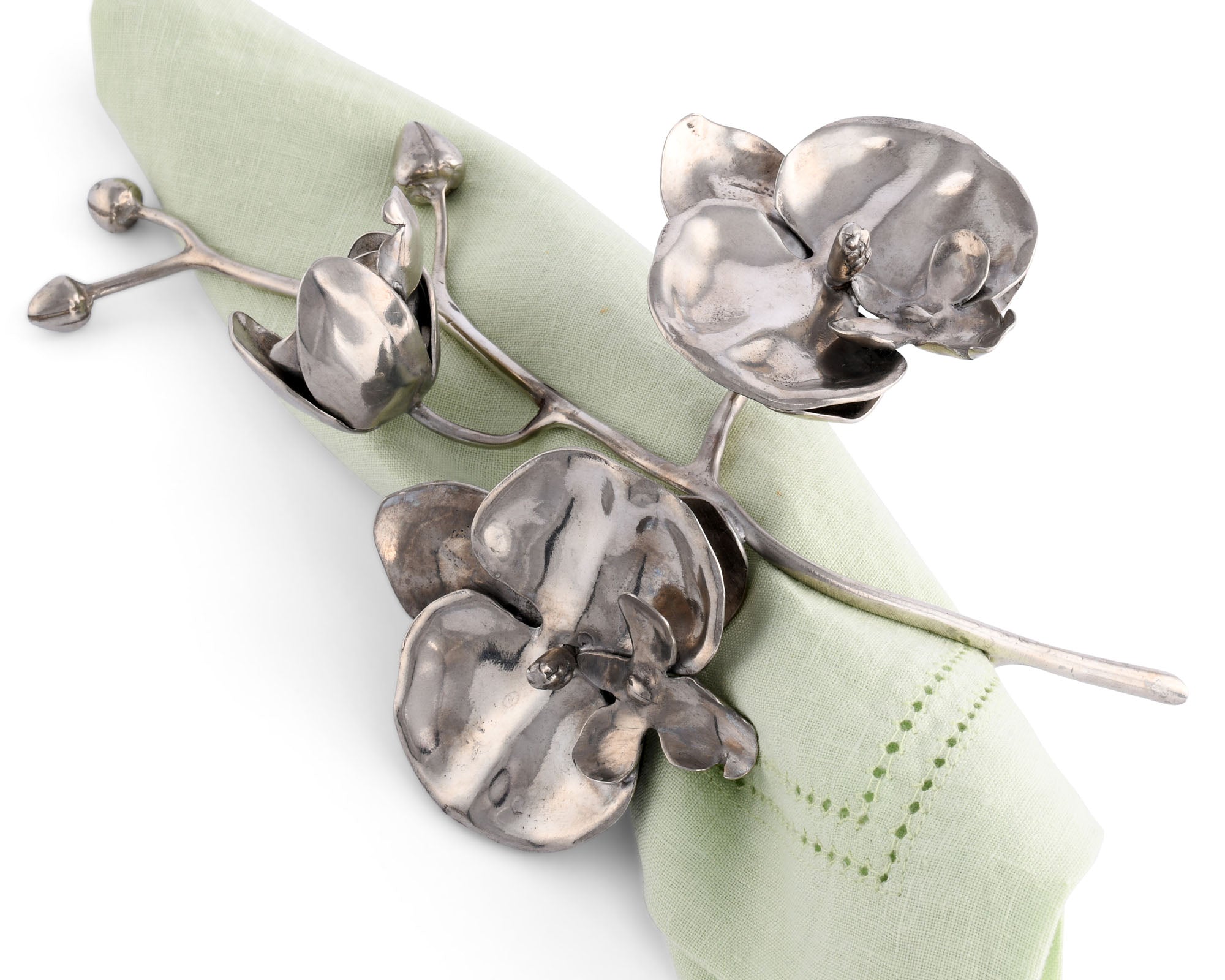 Vagabond House Pewter Orchid Napkin Ring Product Image