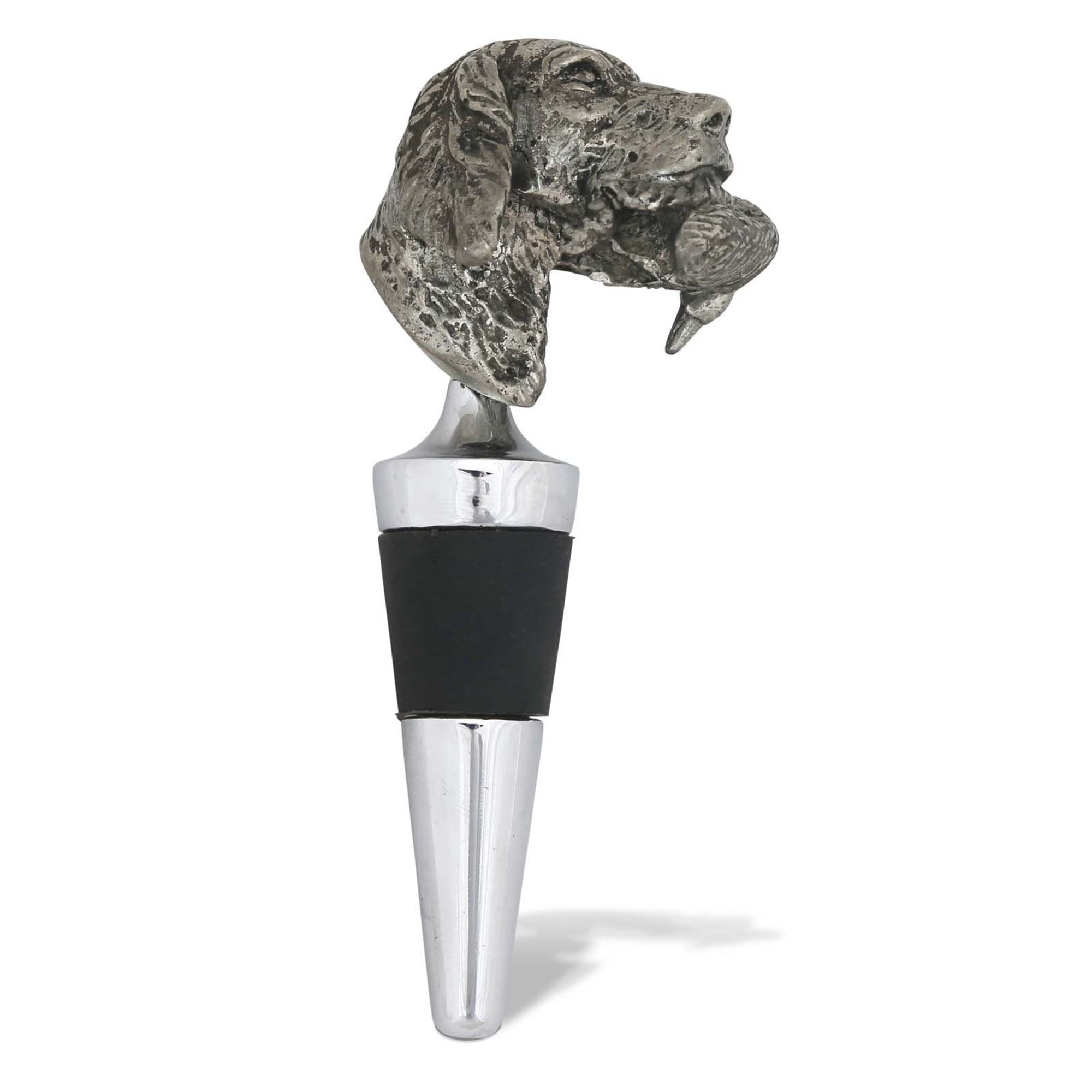 Vagabond House Labrador & Duck Pewter Bottle Stopper Product Image