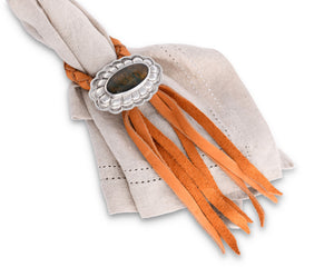 Concho Leather Napkin Ring