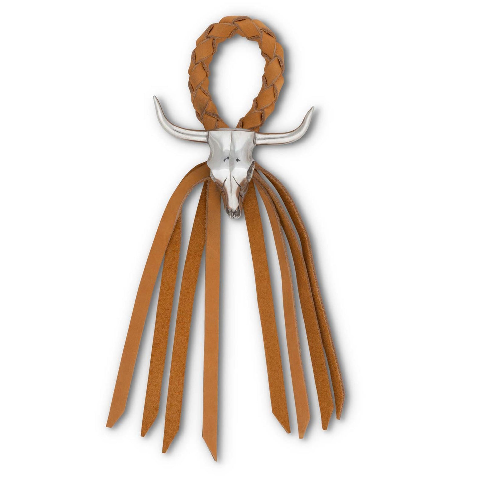 Vagabond House Long Horn Skull Leather Napkin Ring Product Image