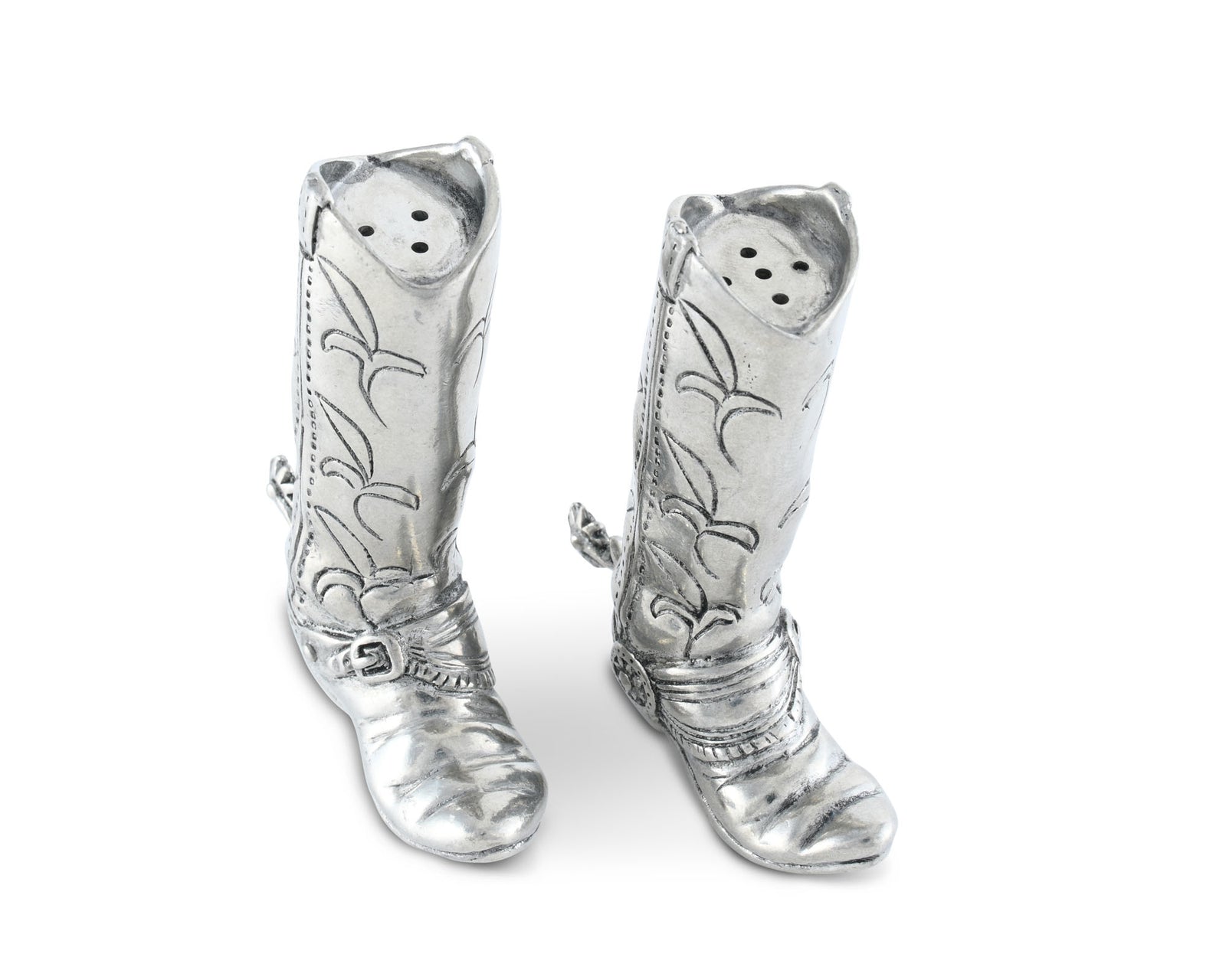 Vagabond House Pewter Cowboy Boot Salt & Pepper Set Product Image