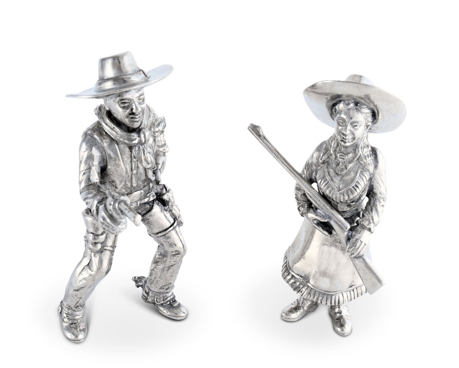 Vagabond House Pewter Cowpoke Couple Salt & Pepper Set Product Image