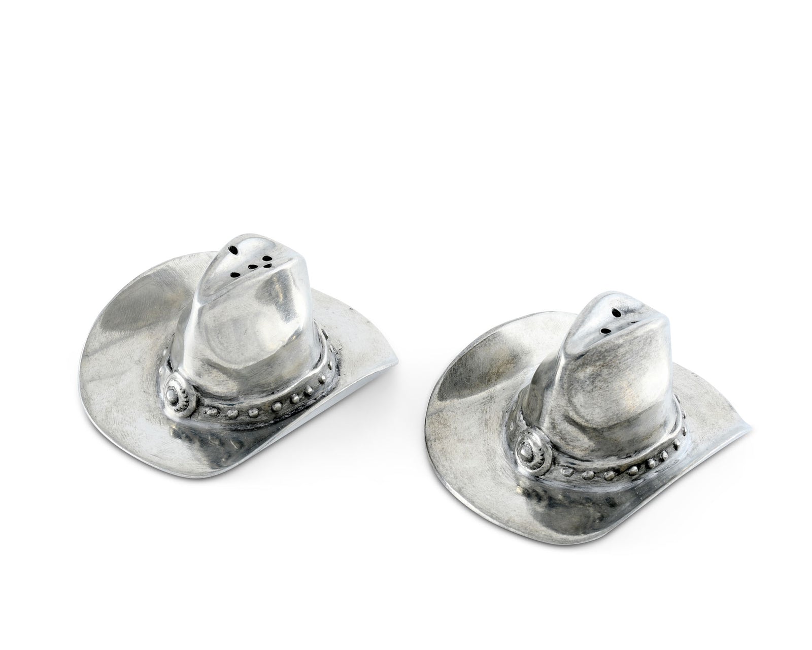 Vagabond House Pewter Cowboy Hat Salt & Pepper Set Product Image