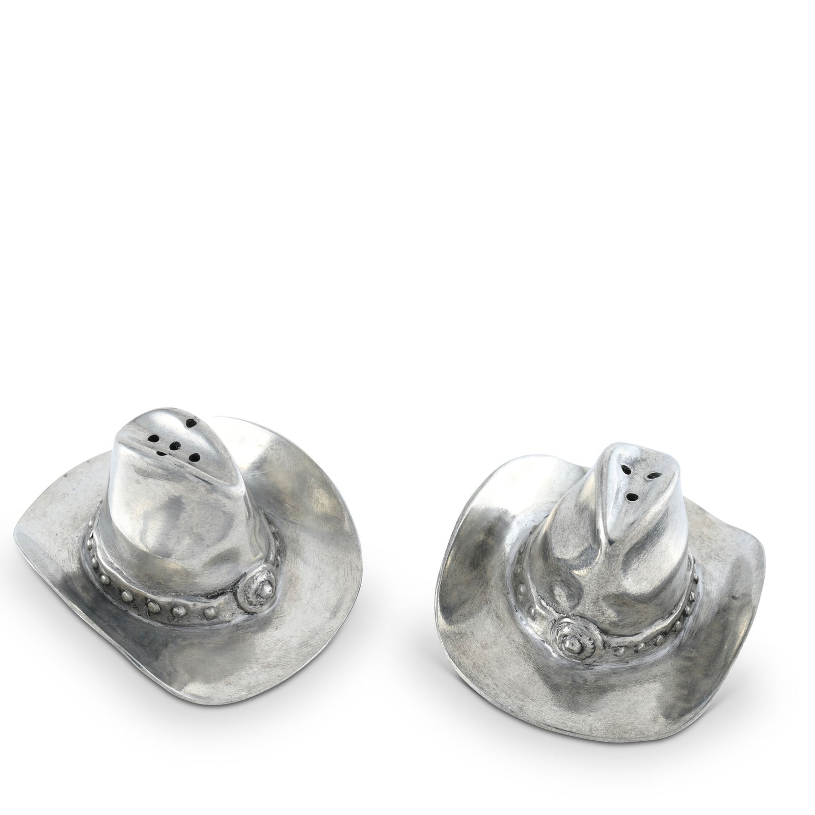 Vagabond House Pewter Cowboy Hat Salt & Pepper Set Product Image