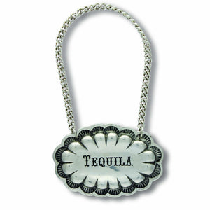 Pewter Western Decanter Tags