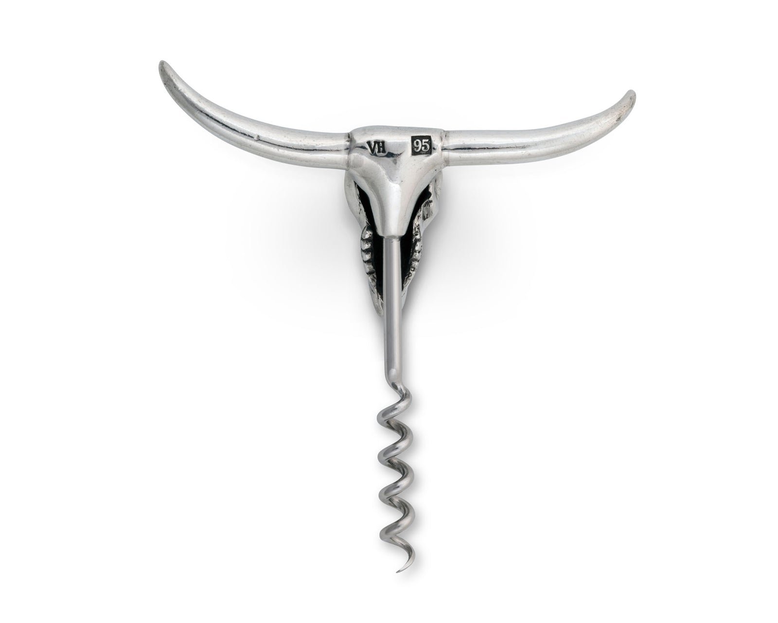 Vagabond House Pewter Cow Skull Wine Pull Product Image