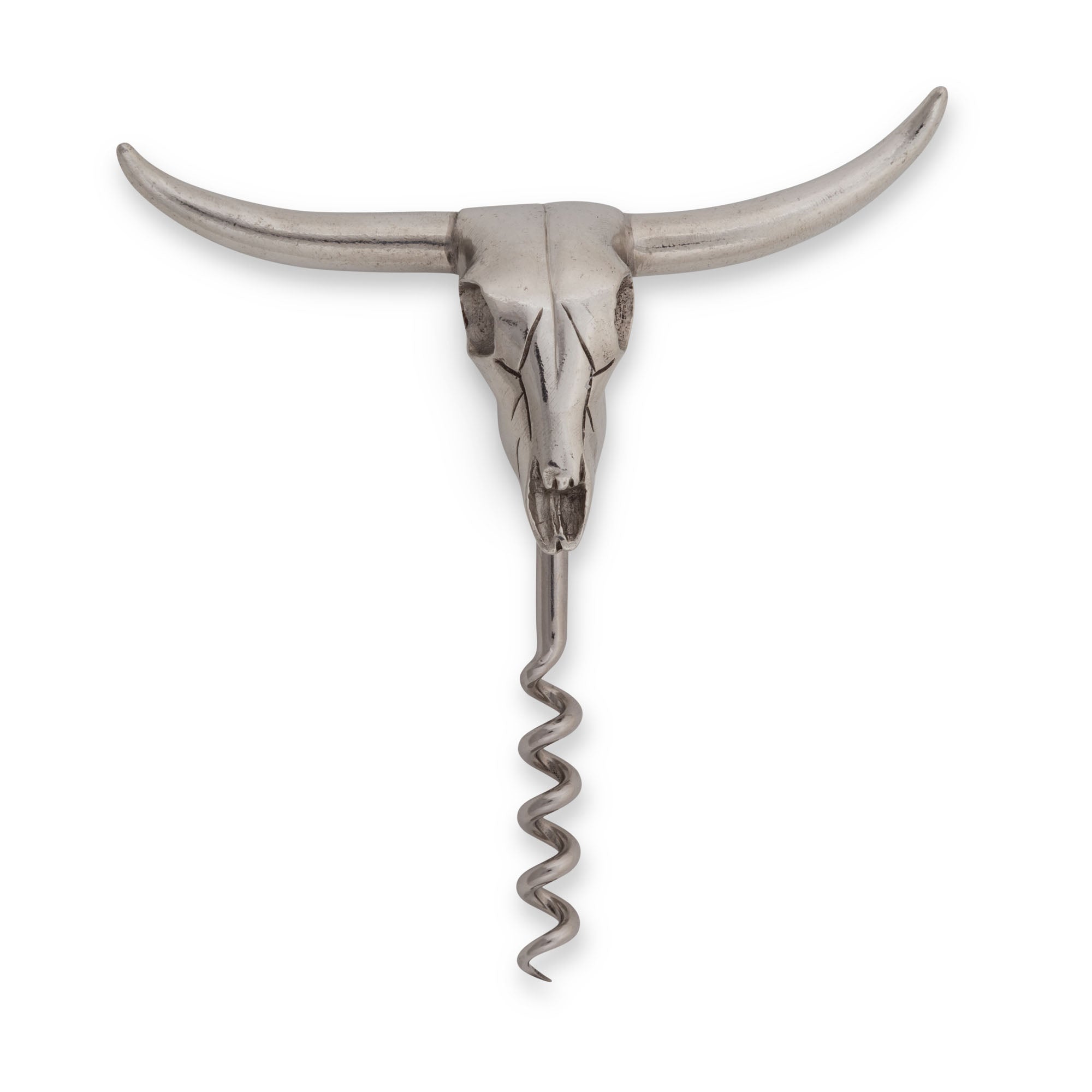 Vagabond House Pewter Cow Skull Wine Pull Product Image