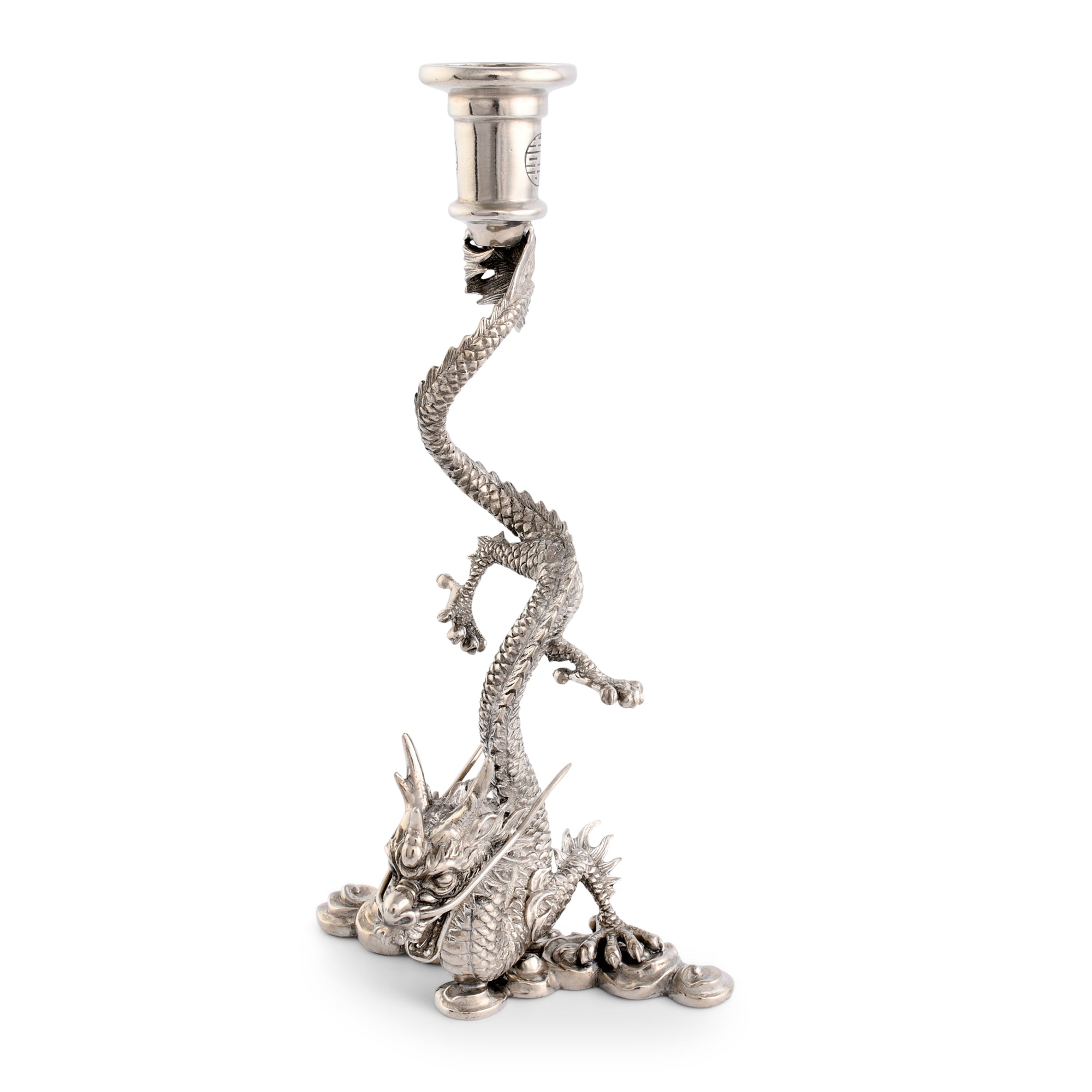 Vagabond House Dragon Pewter Candlestick Product Image